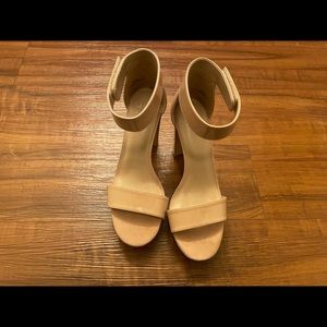 Nude Mix No 6 Block Heels